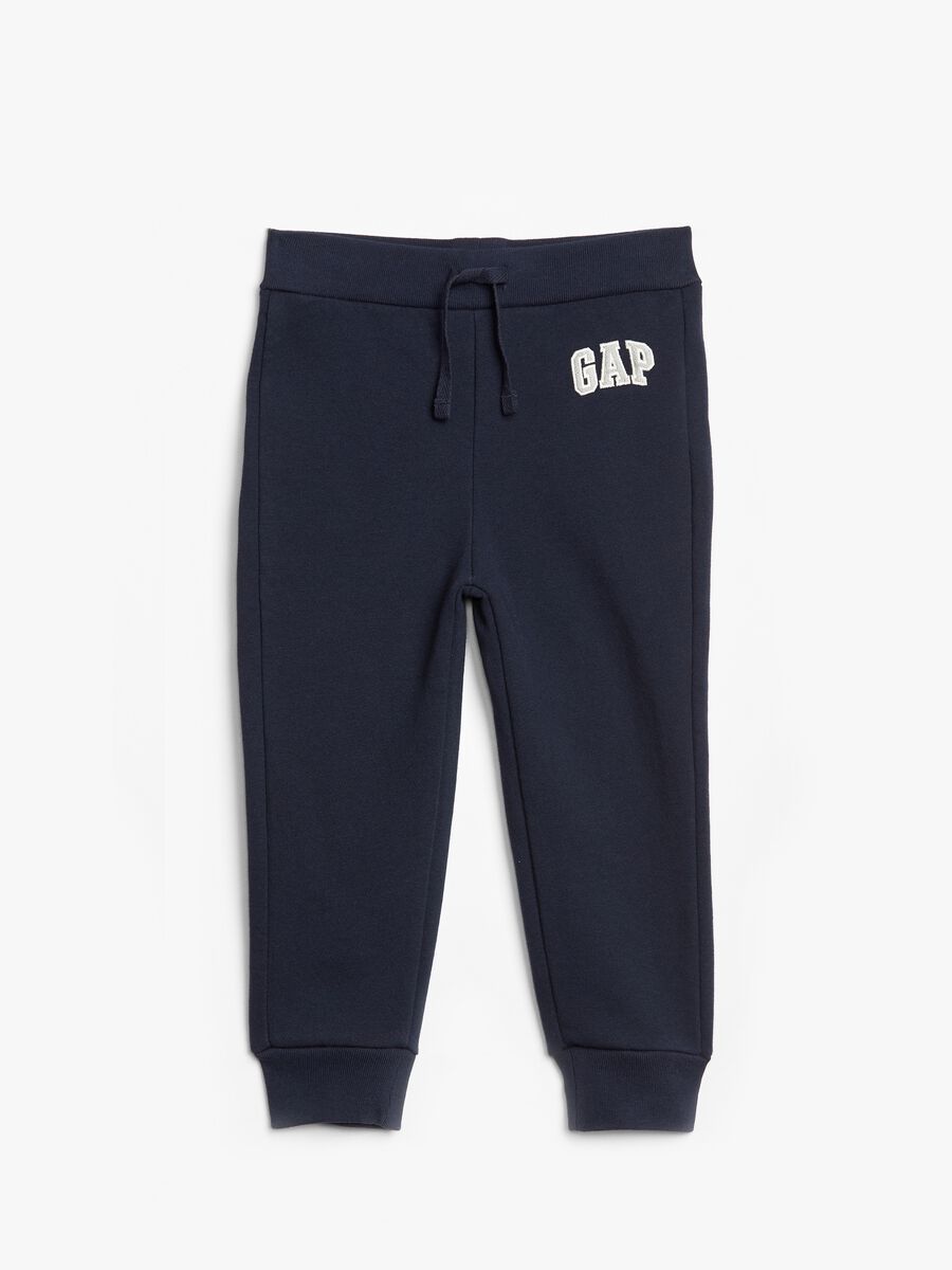Joggers in felpa con ricamo logo Bimbo_0