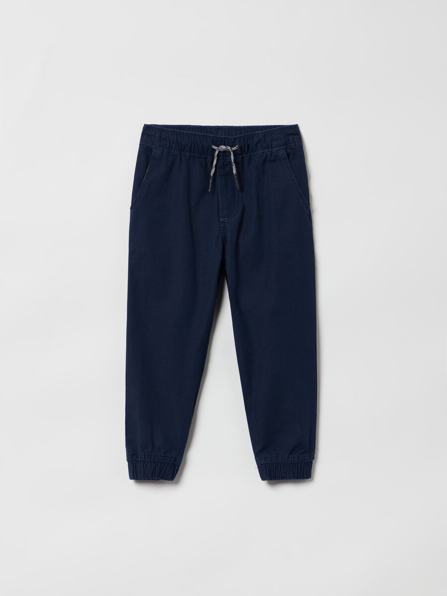 Woven trousers with drawstring Toddler Boy_0