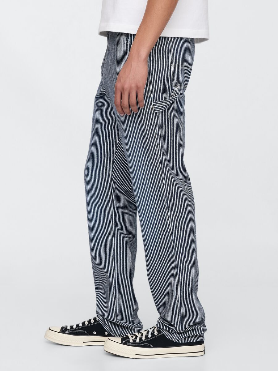 Striped Lyocell and Cotton Jeans by Gap Man_3