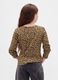 Maglia a maniche lunghe marrone leopardata in cotone_1