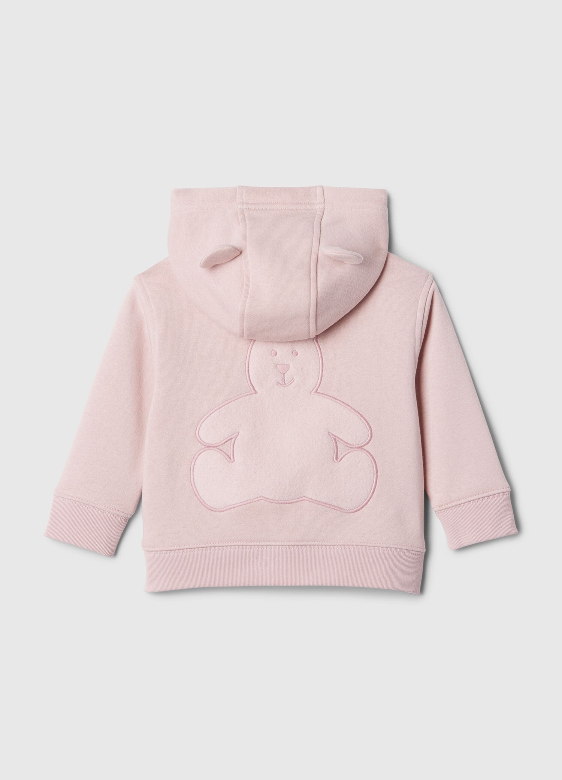Full-zip con cappuccio ricamo logo e orsetto_1