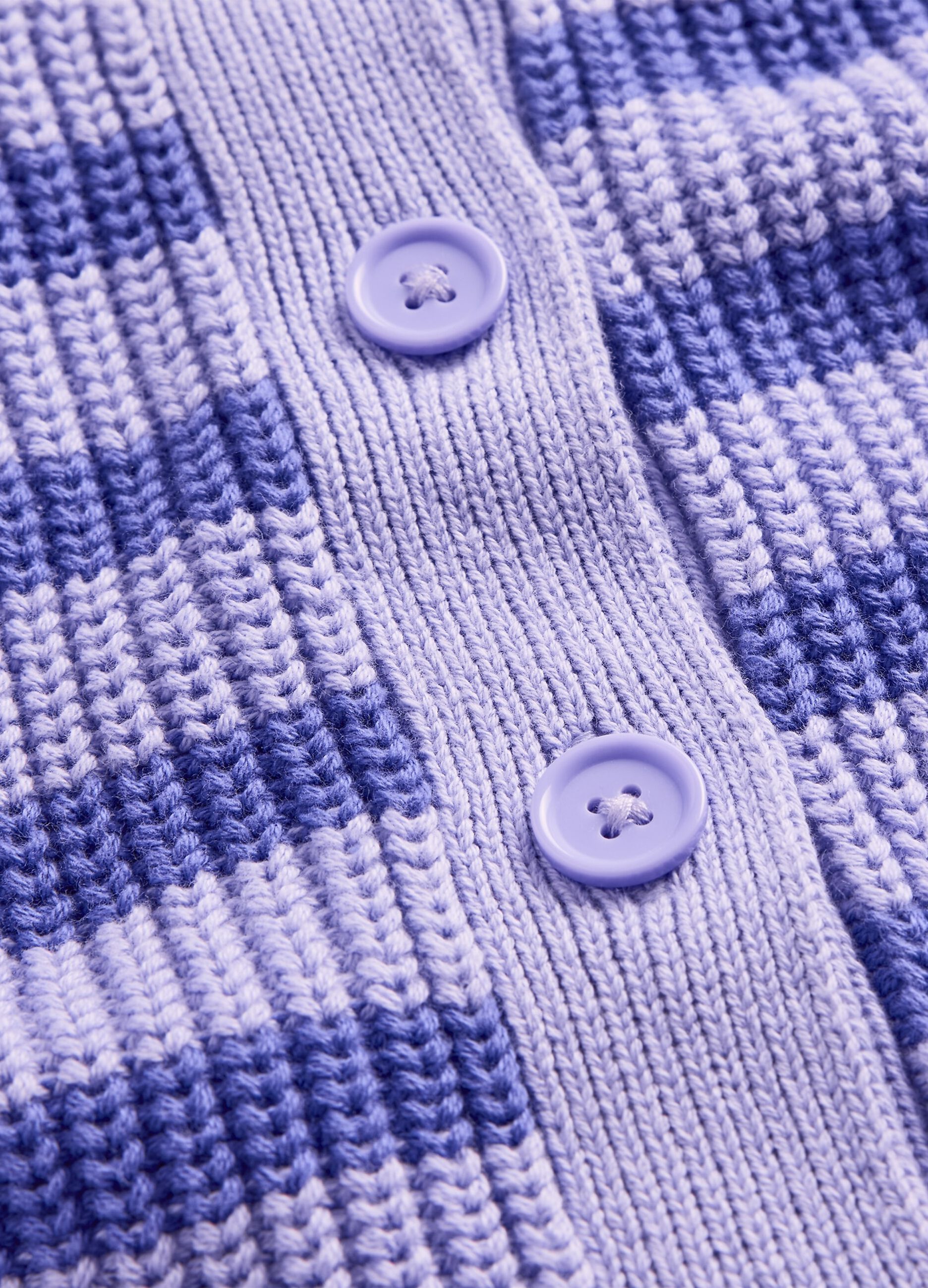 Cardigan viola a righe in cotone_4