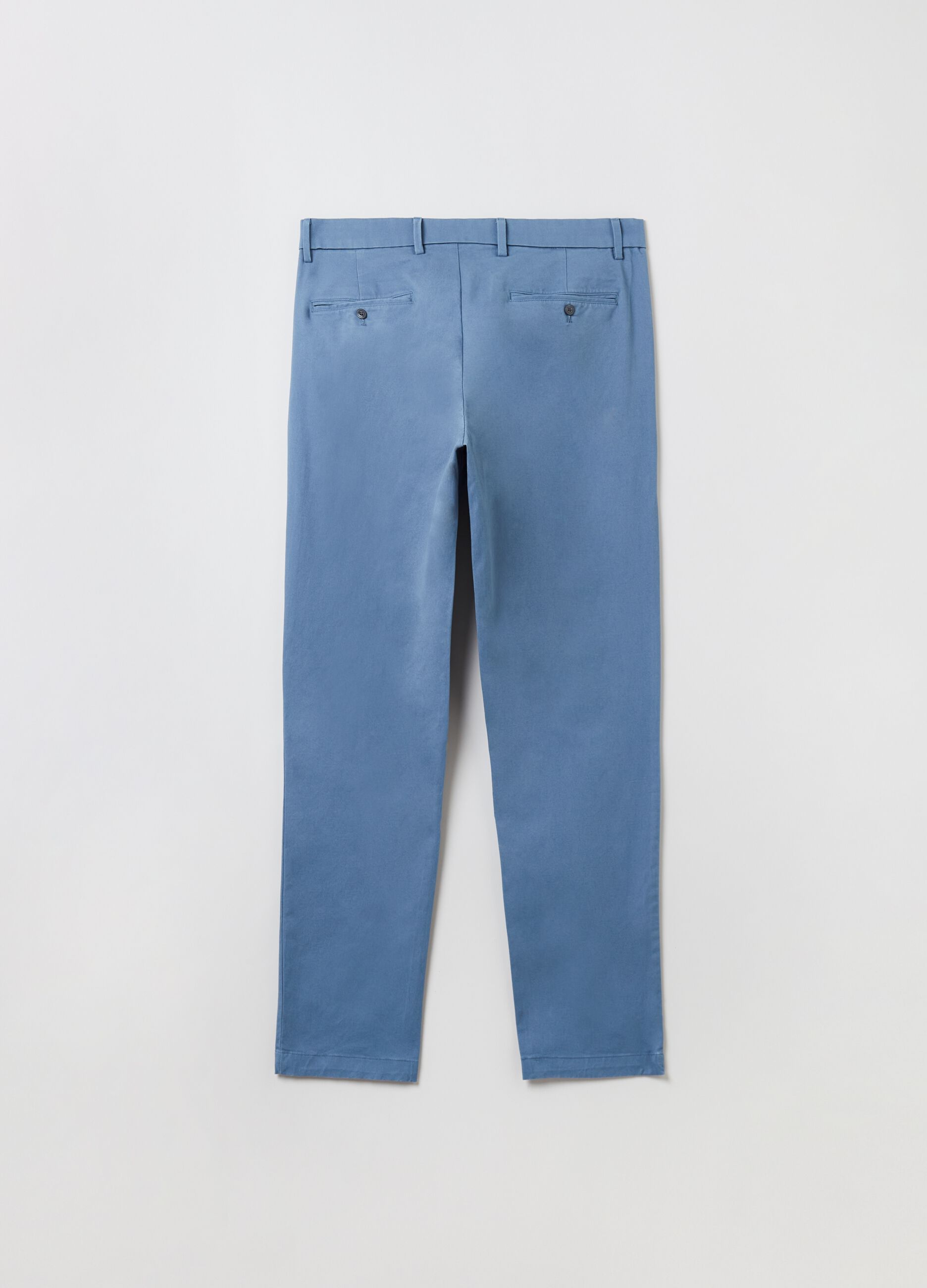 Slim fit, stretch cotton trousers_2