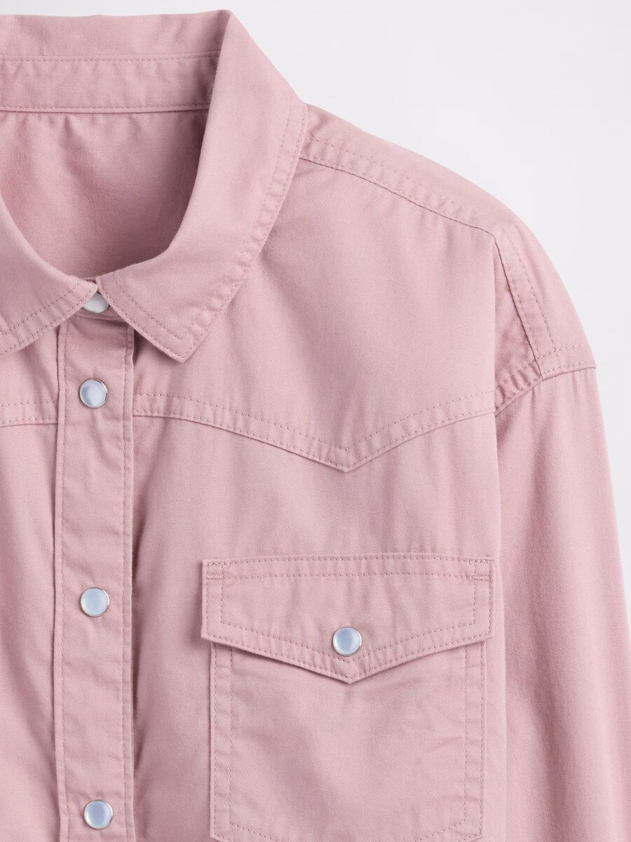 Camicia rosa con tasche a bottone GAP Kids Bambina_2