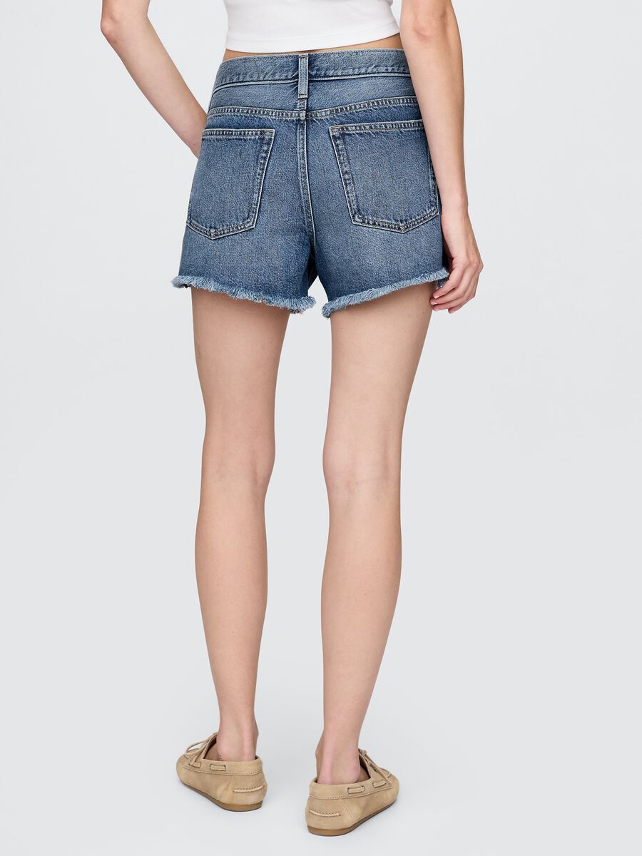 Shorts in denim blu Donna_2