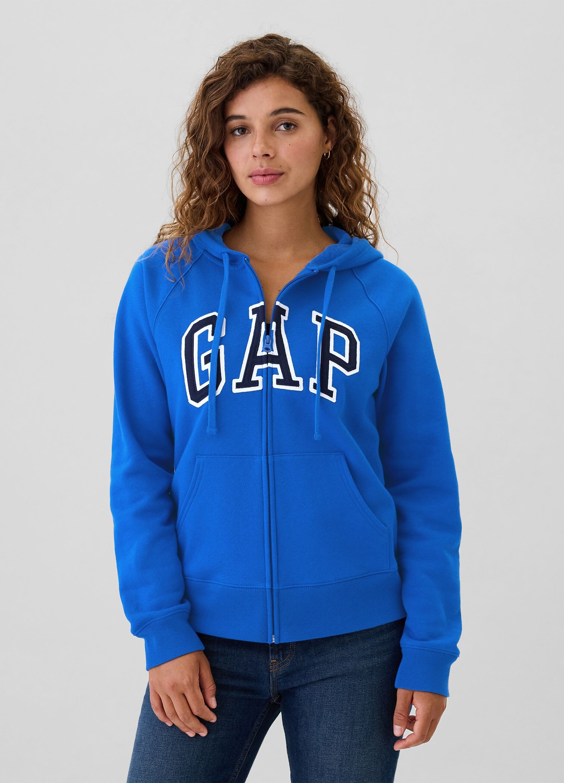 Felpa con cappuccio ricamo logo