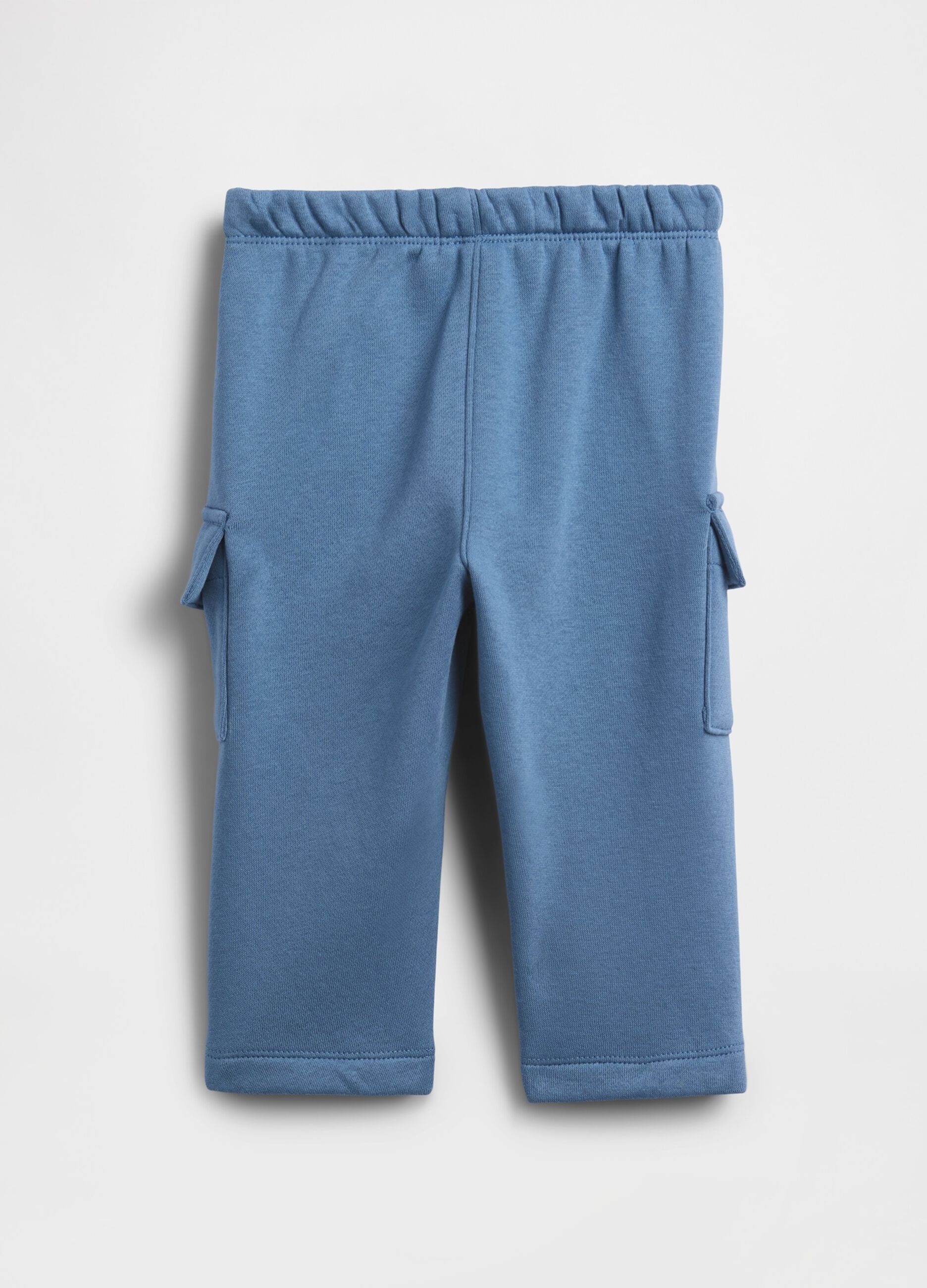 Pantaloni blu per neonati in misto cotone_1