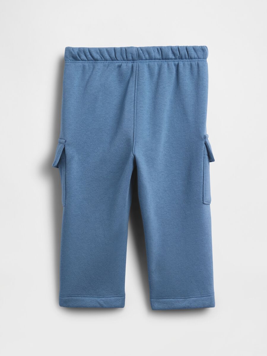 Pantaloni blu per neonati in misto cotone Neonato_1