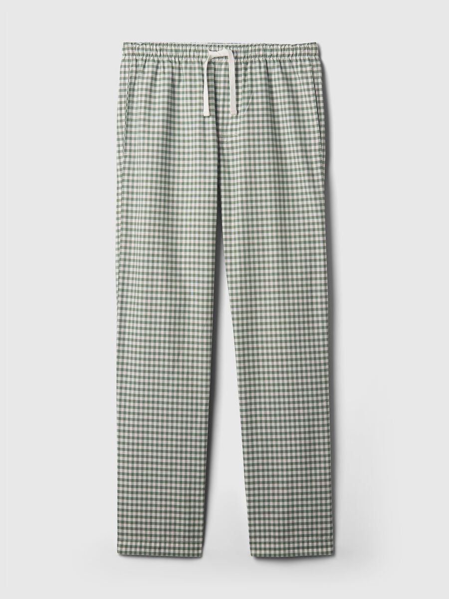 Pantalone pigiama lungo in cotone fantasia Uomo_2