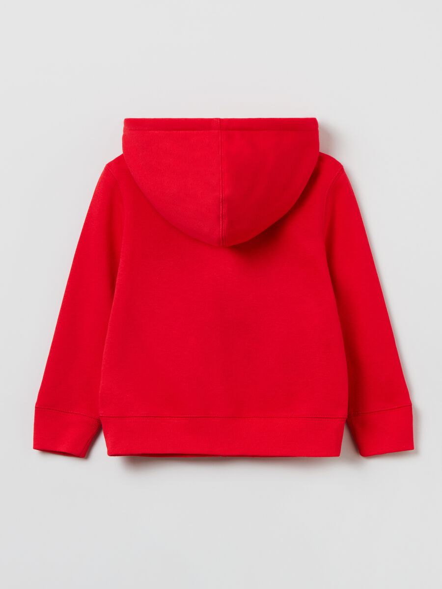 Full-zip con cappuccio e patch logo Bambino_1