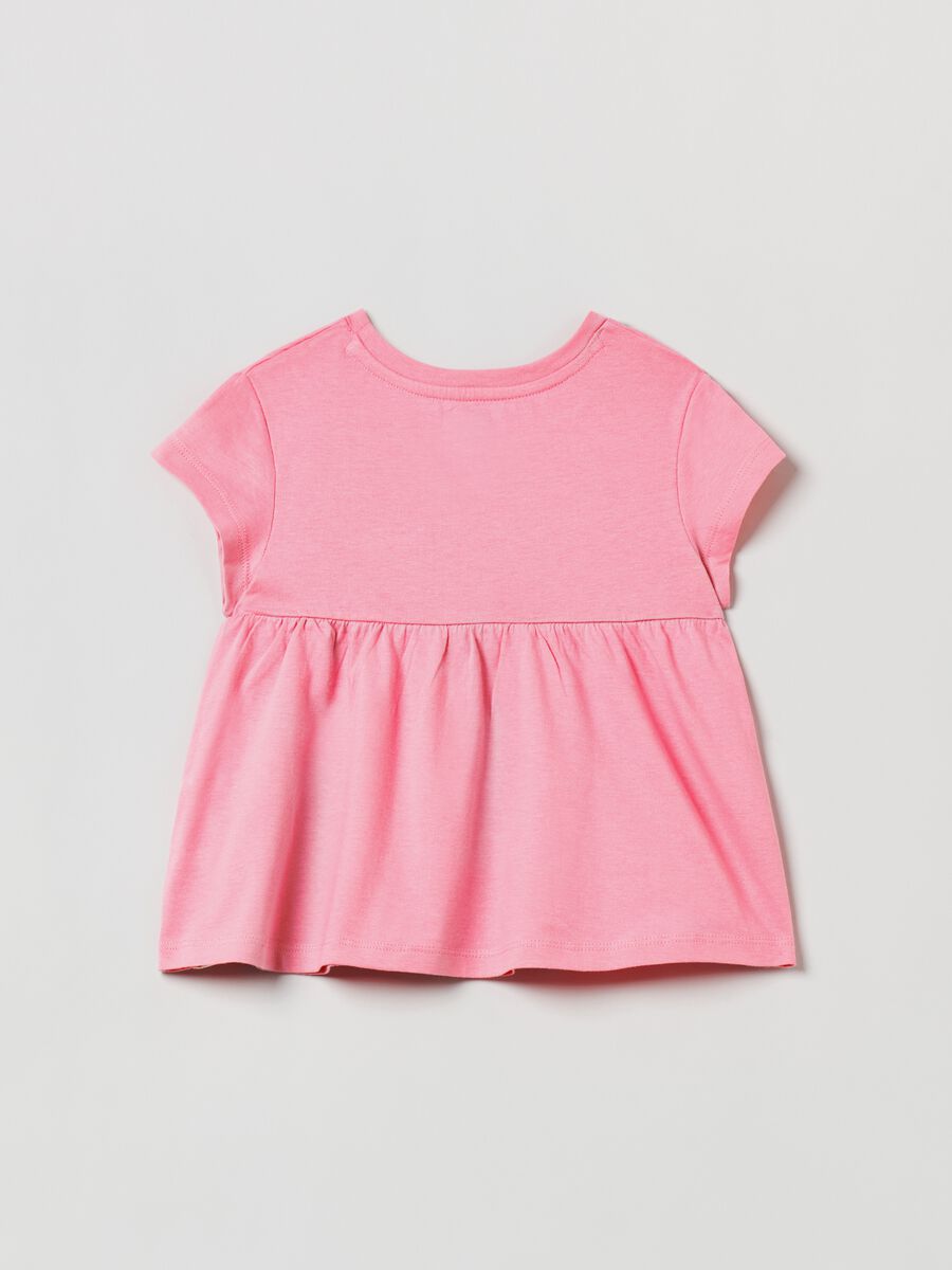 Cotton T-shirt with elastic waist band Toddler Girl_1