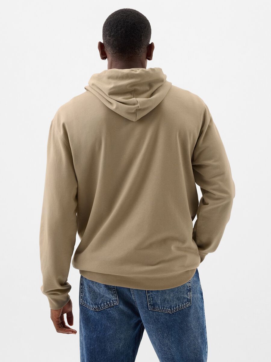 Sweatshirt with hood and maxi logo print Man_2