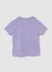 Purple T-shirt in cotton with Skye print_1
