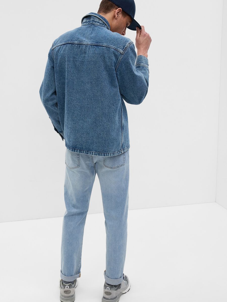 Jeans straight fit con scoloriture Uomo_1