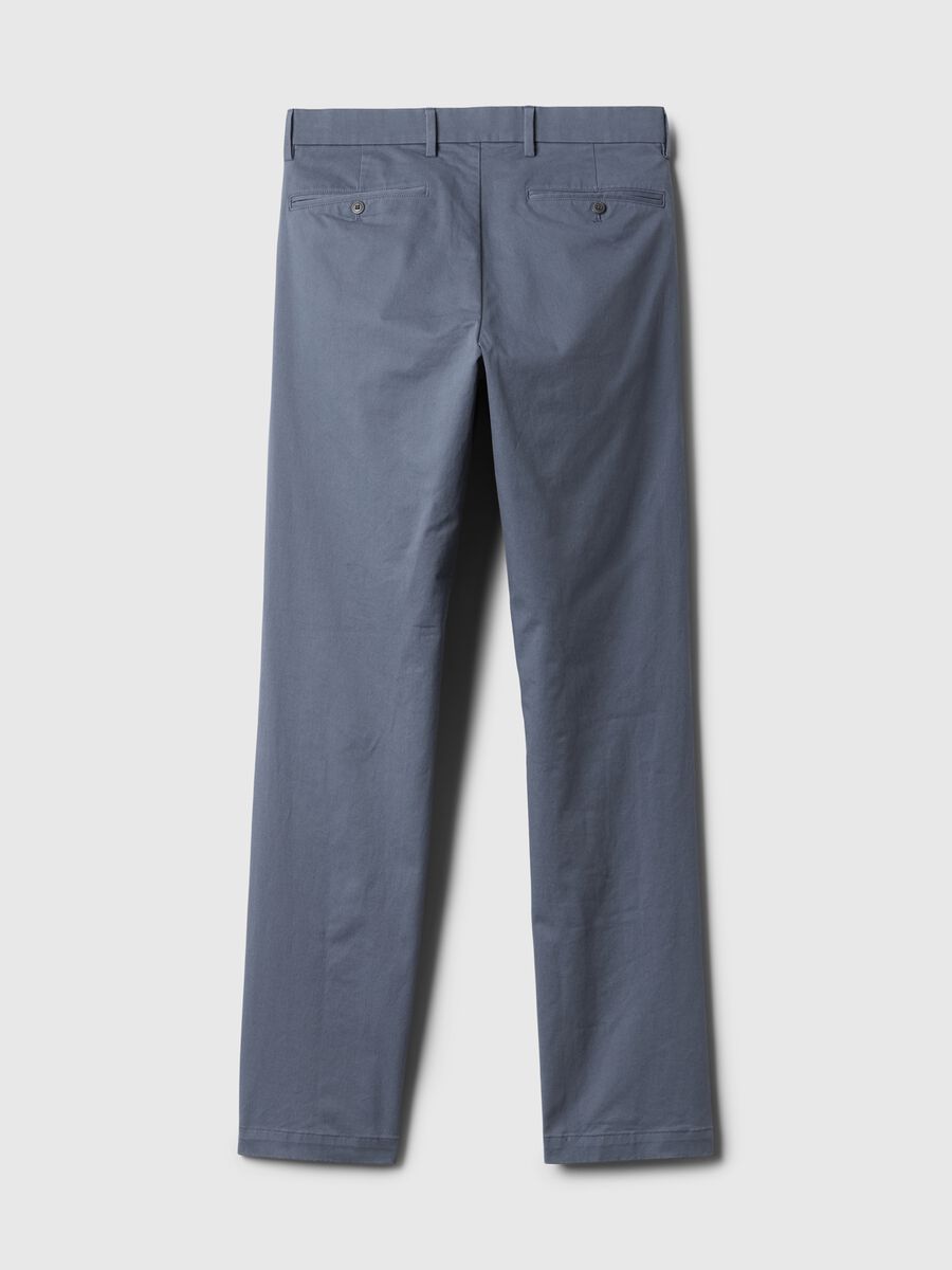 Straight-fit trousers in stretch cotton Man_5
