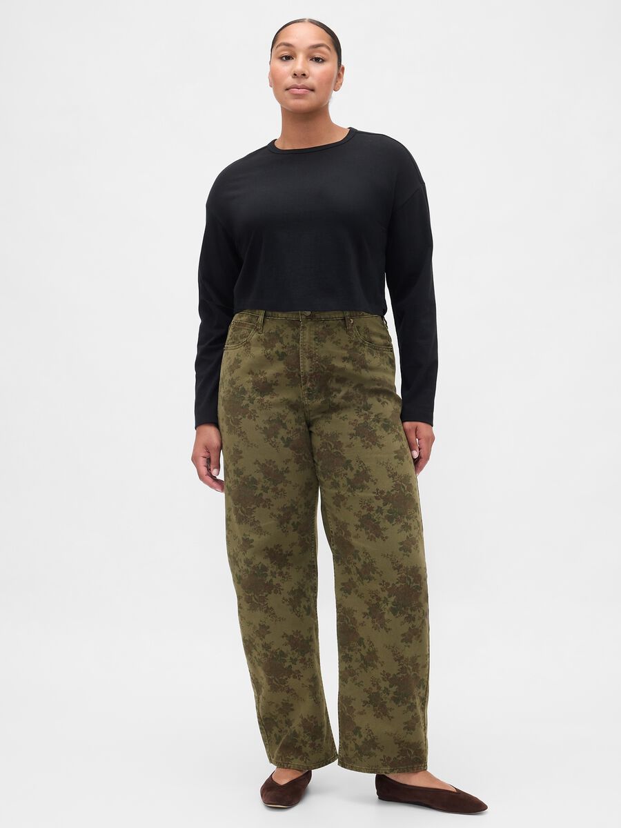 Pantaloni verdi in cotone Donna_4