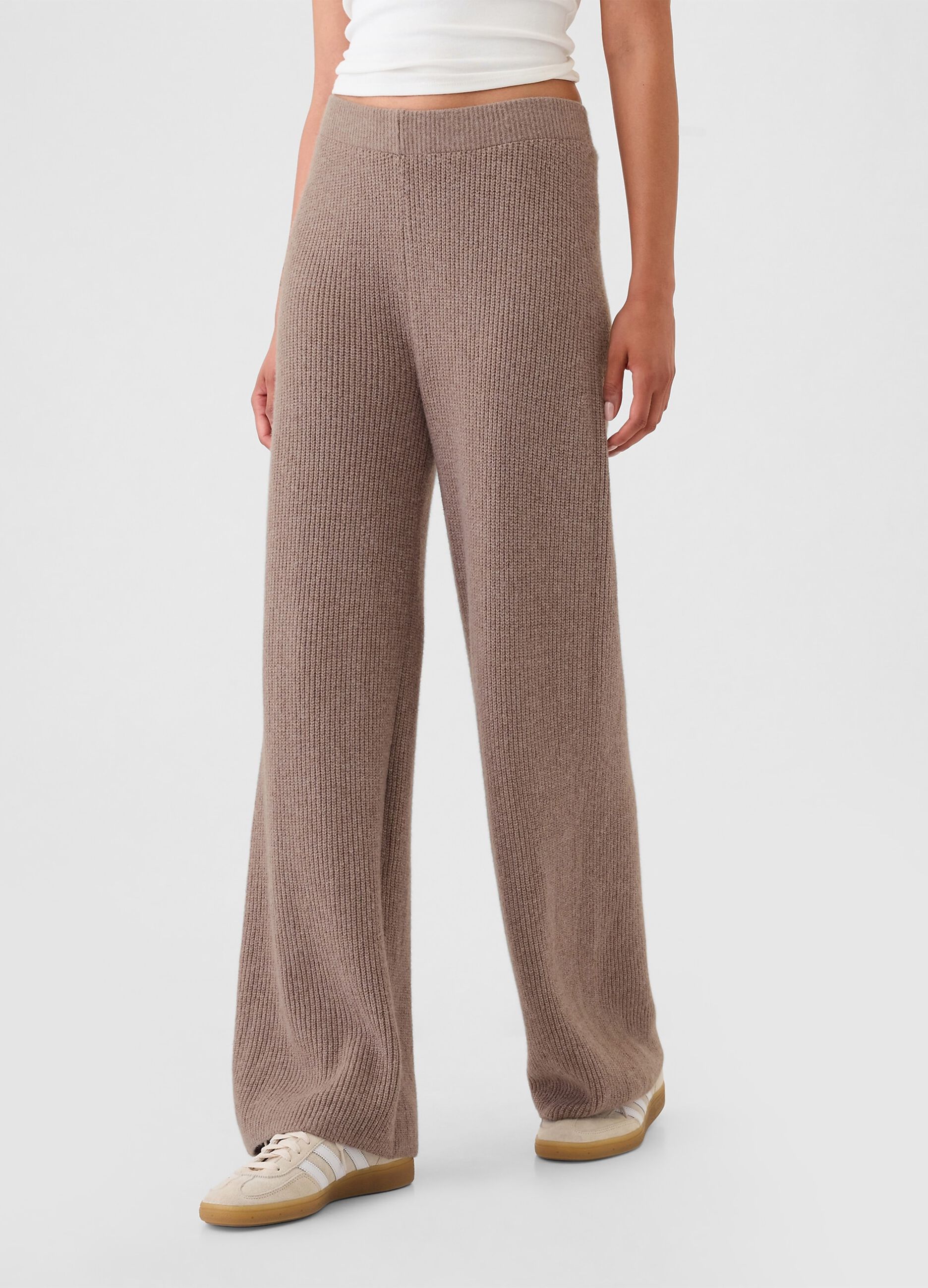 Pantalone a gamba larga a costine_1