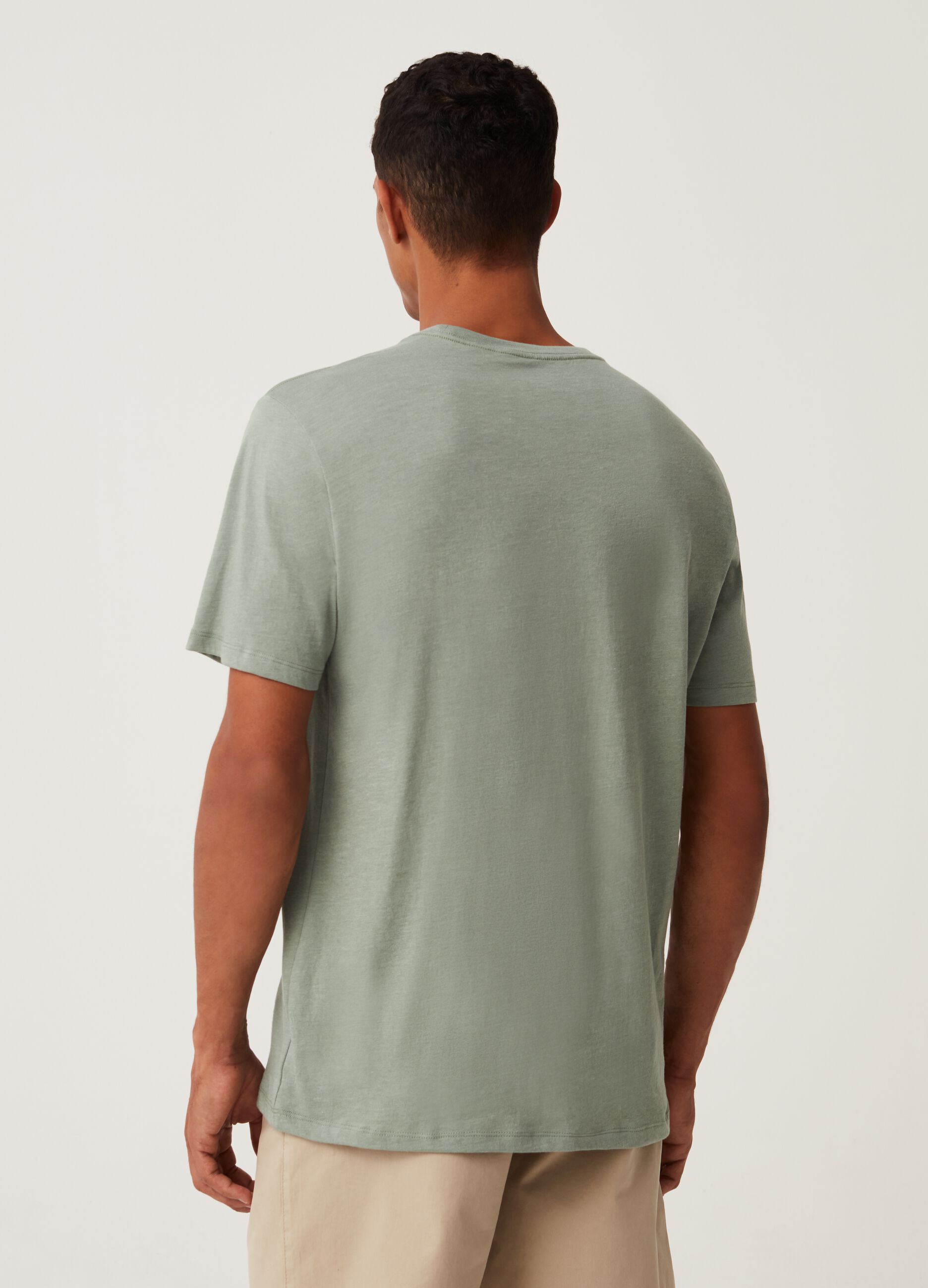 T-shirt with mountains and logo print_2