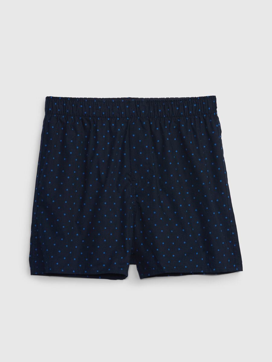 Boxer shorts in polka dot poplin Man_0