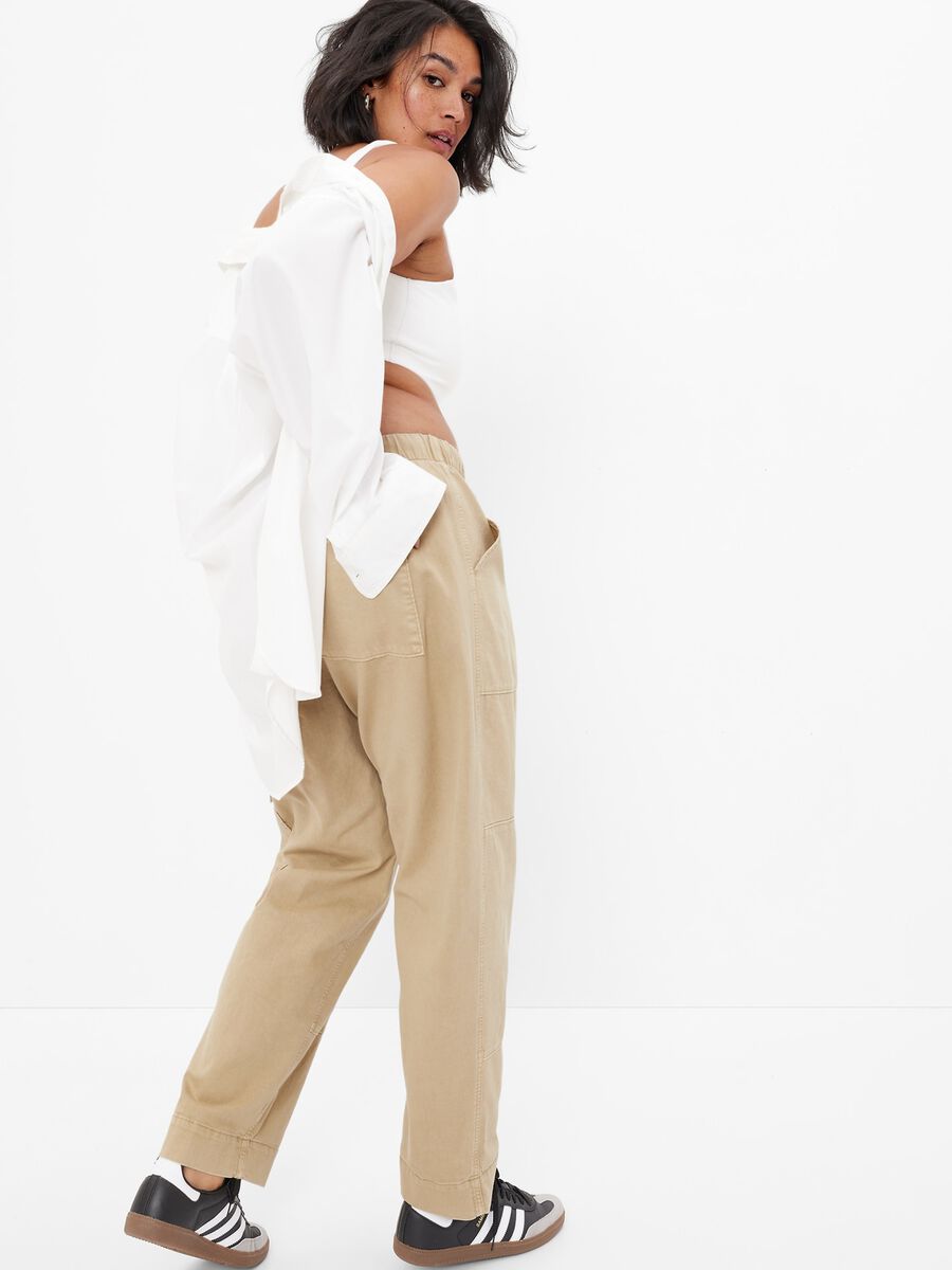 Pantalone utility pull on con coulisse Donna_3