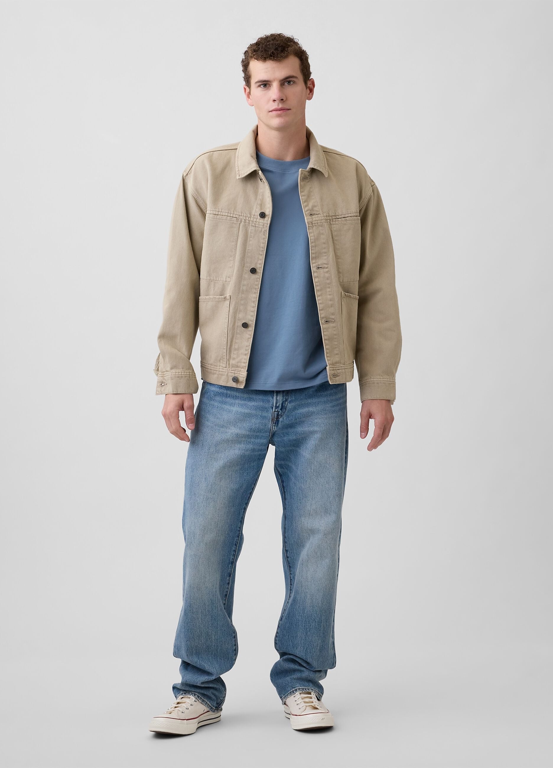 T-shirt in cotone a maniche corte con logo GAP