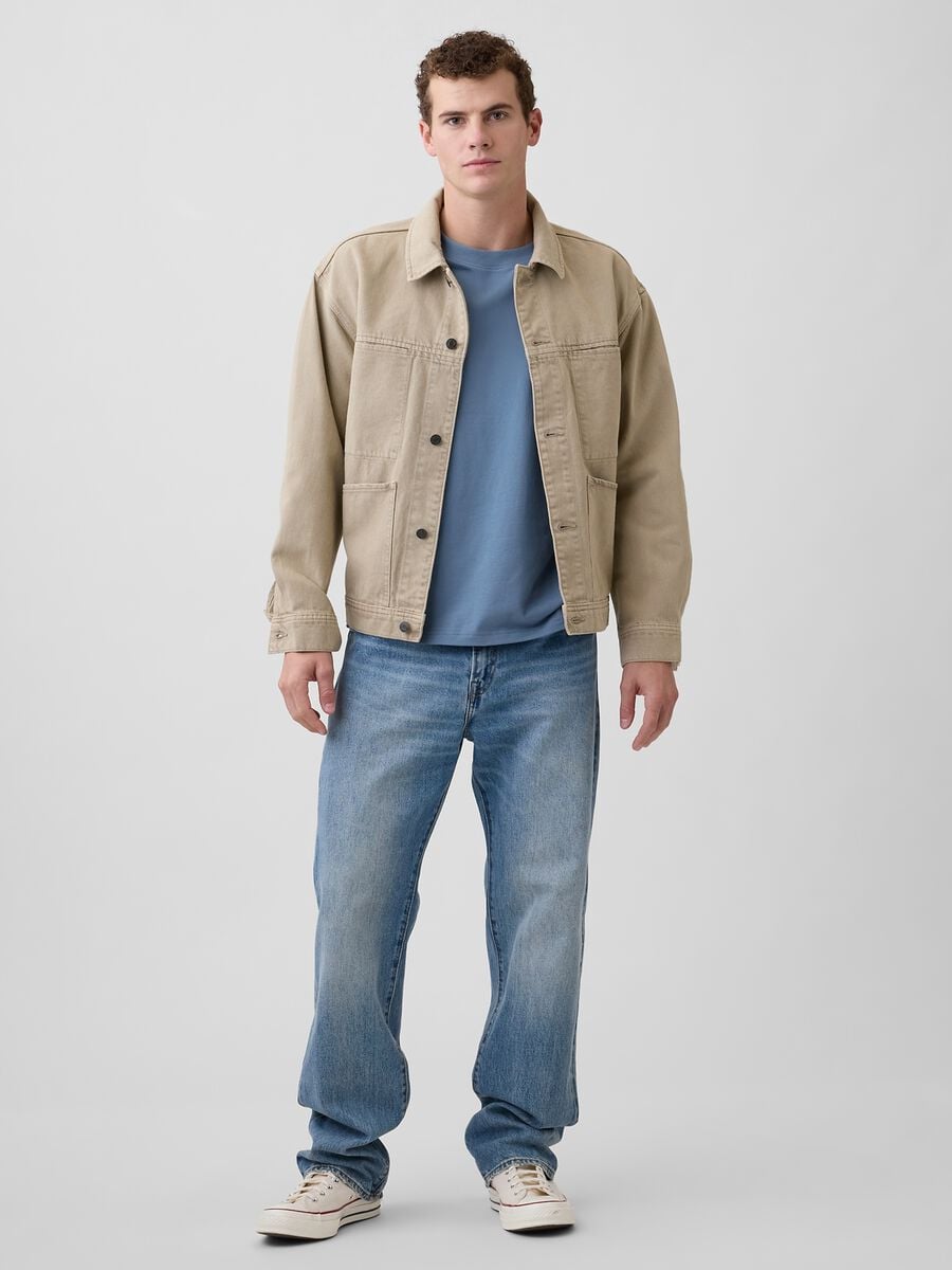 T-shirt in cotone a maniche corte con logo GAP Uomo_2