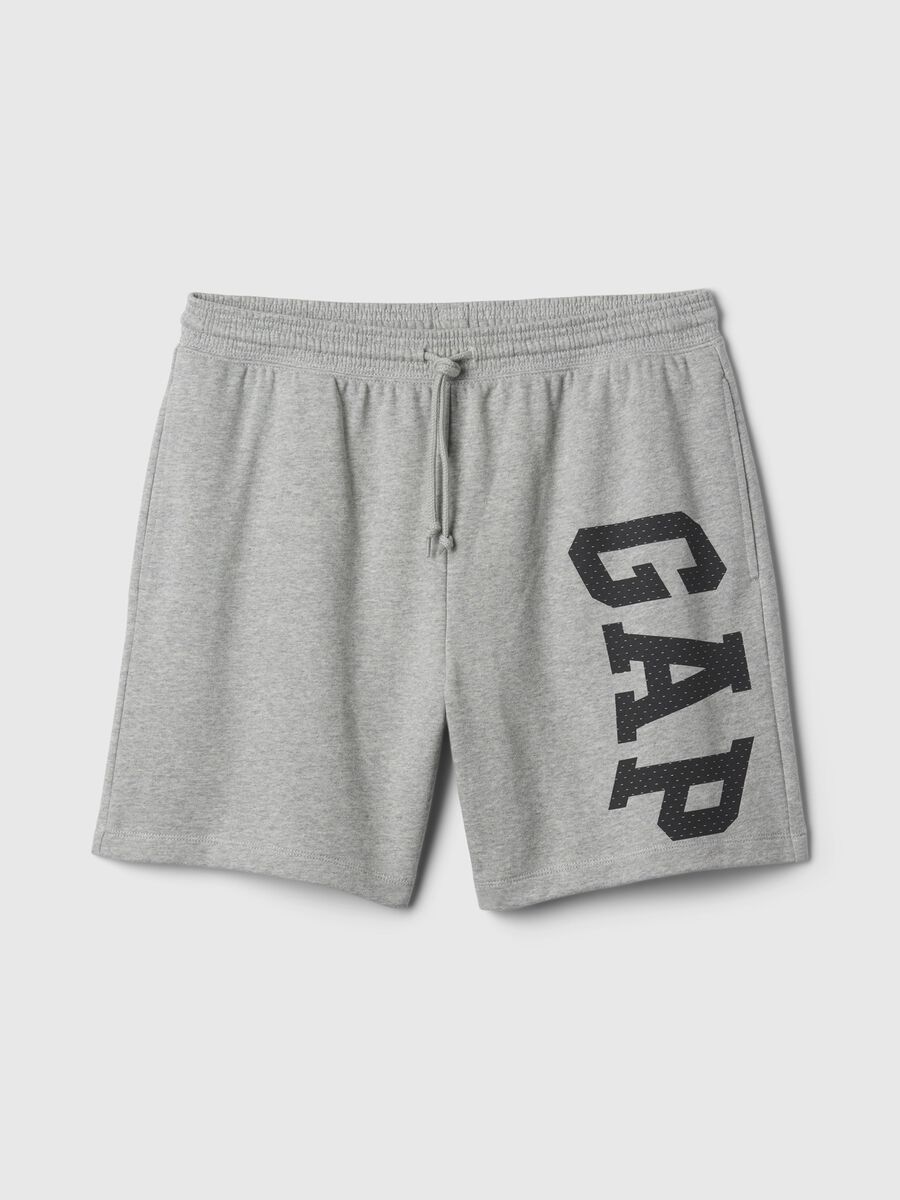 Shorts jogger in felpa stampa maxi logo Uomo_3
