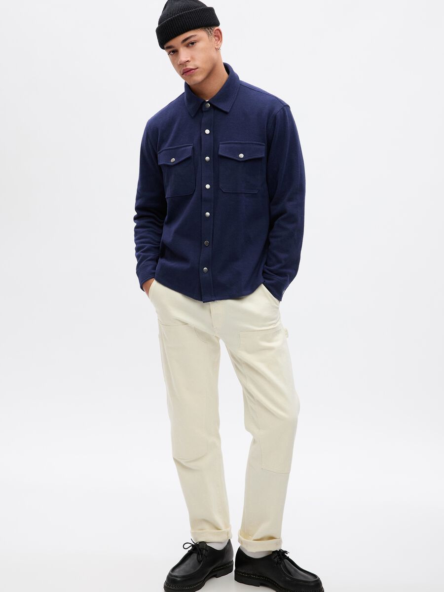 Utility shirt with pockets Man_0