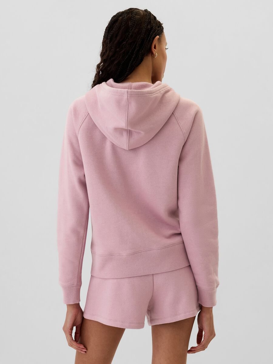 Felpa con cappuccio ricamo logo Donna_2