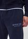 Pantaloni blu in misto cotone e poliestere_3