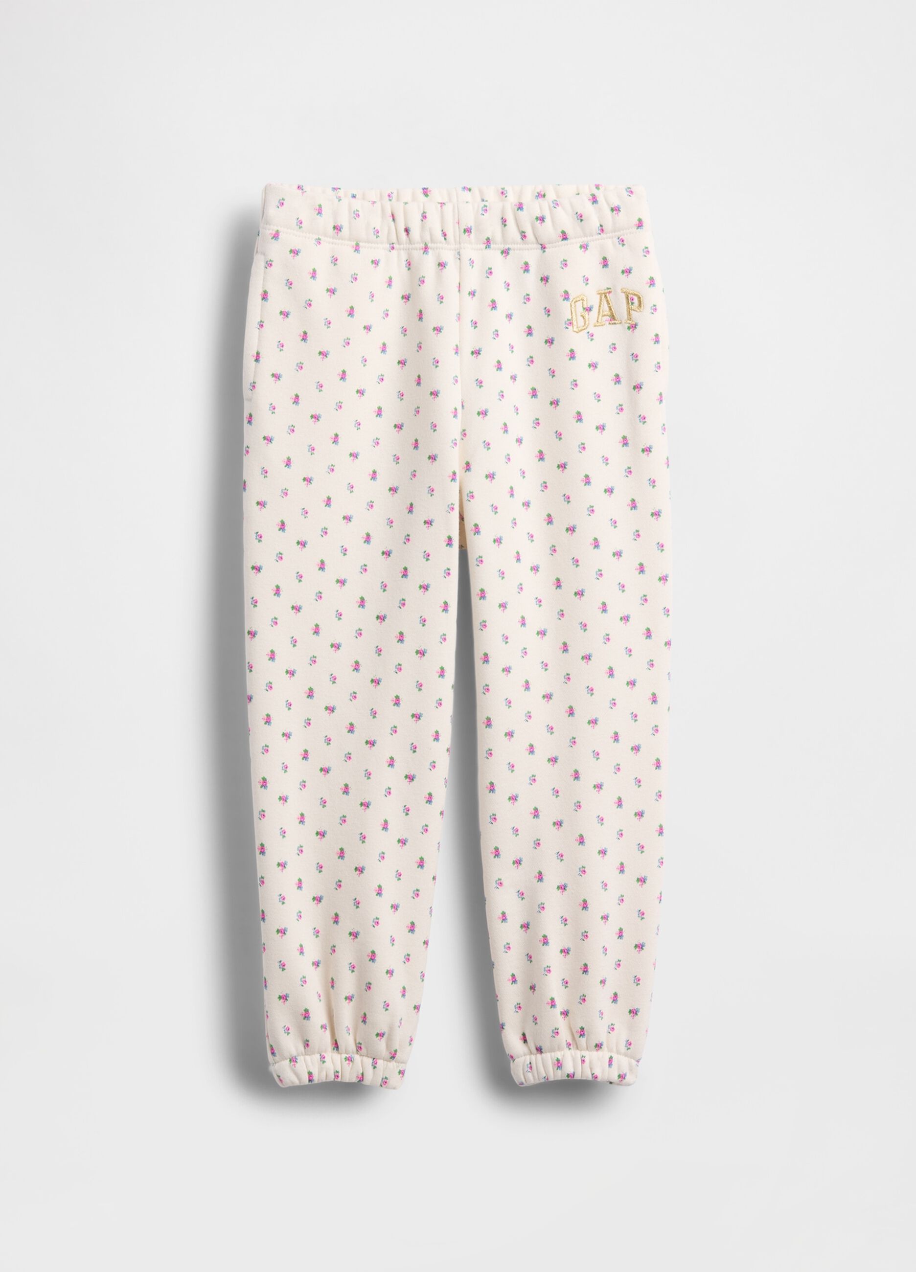 Pink cotton blend trousers