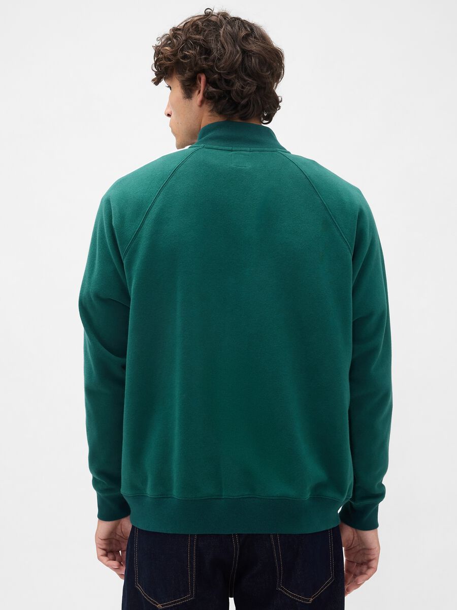 Green Full Zip Hoodie Man_2