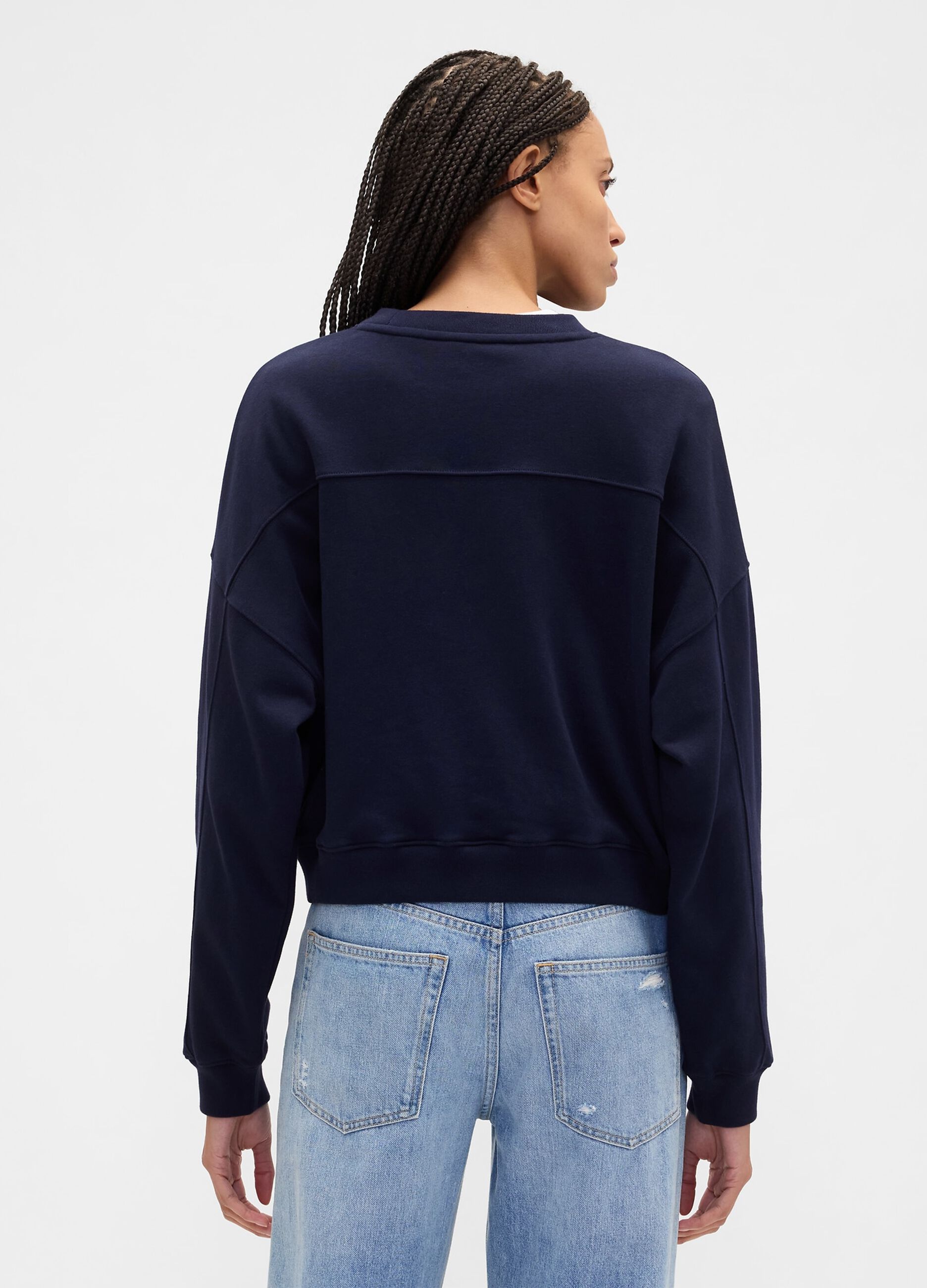 Blue Crew Neck Sweatshirt