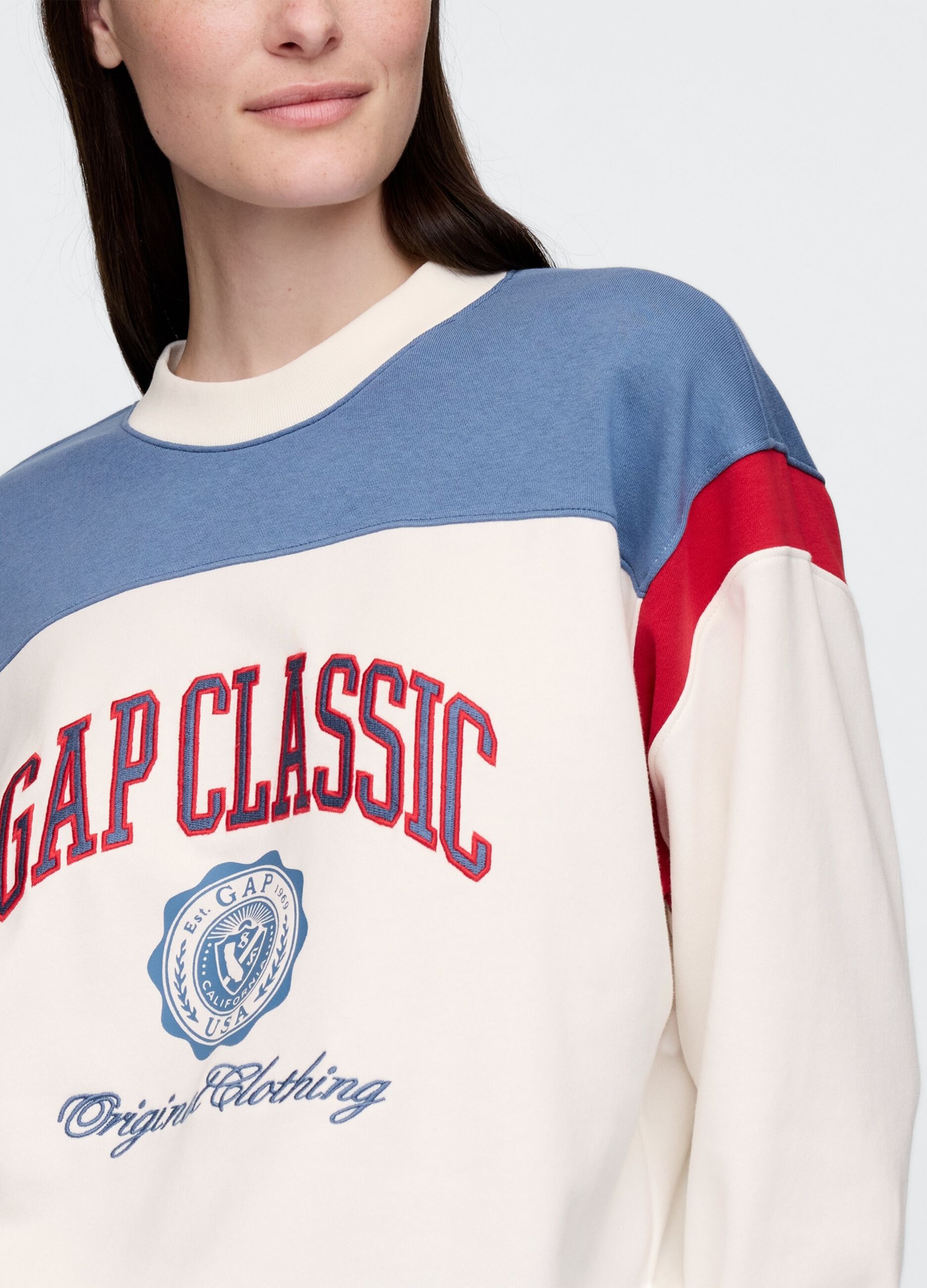 Felpa Gap Classic con logo tricolore_3