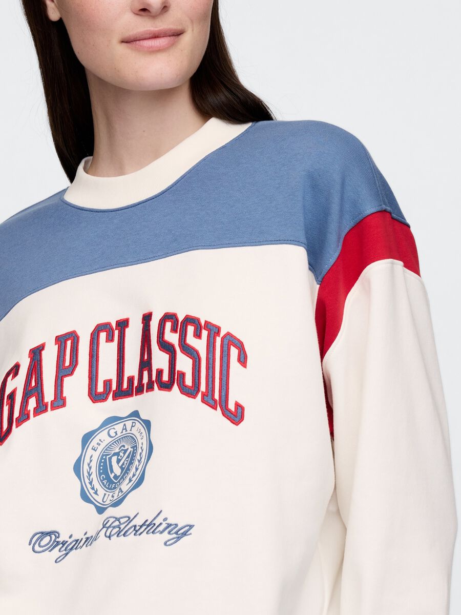 Felpa Gap Classic con logo tricolore Donna_3