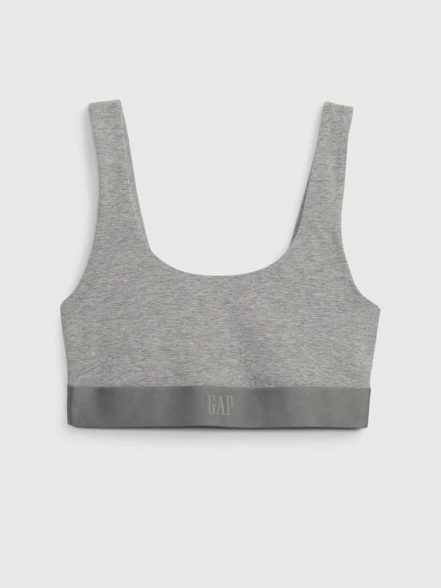 Stretch bralette with logo Woman_0