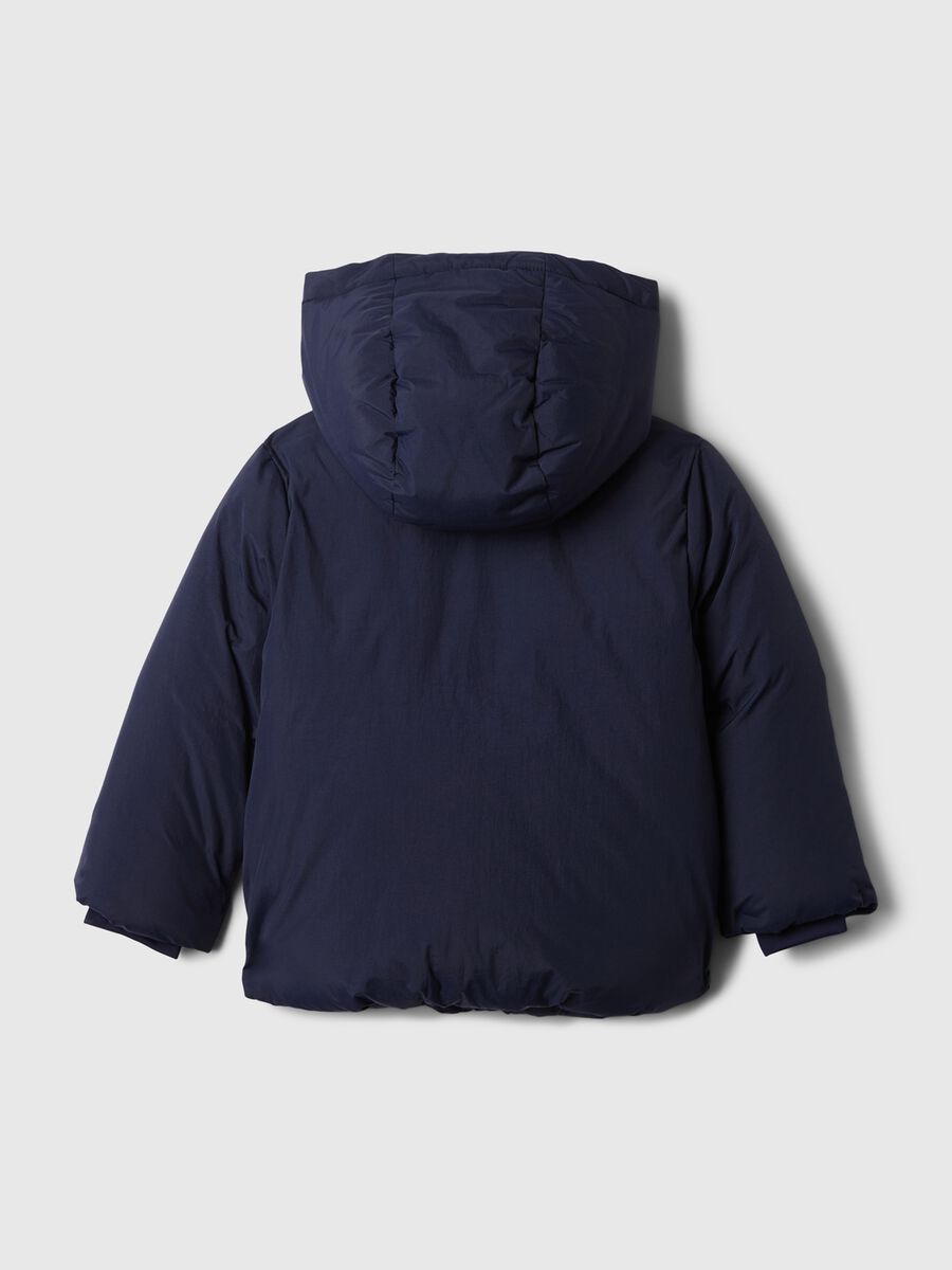 Piumino trapuntato con interno in sherpa Bimbo_1