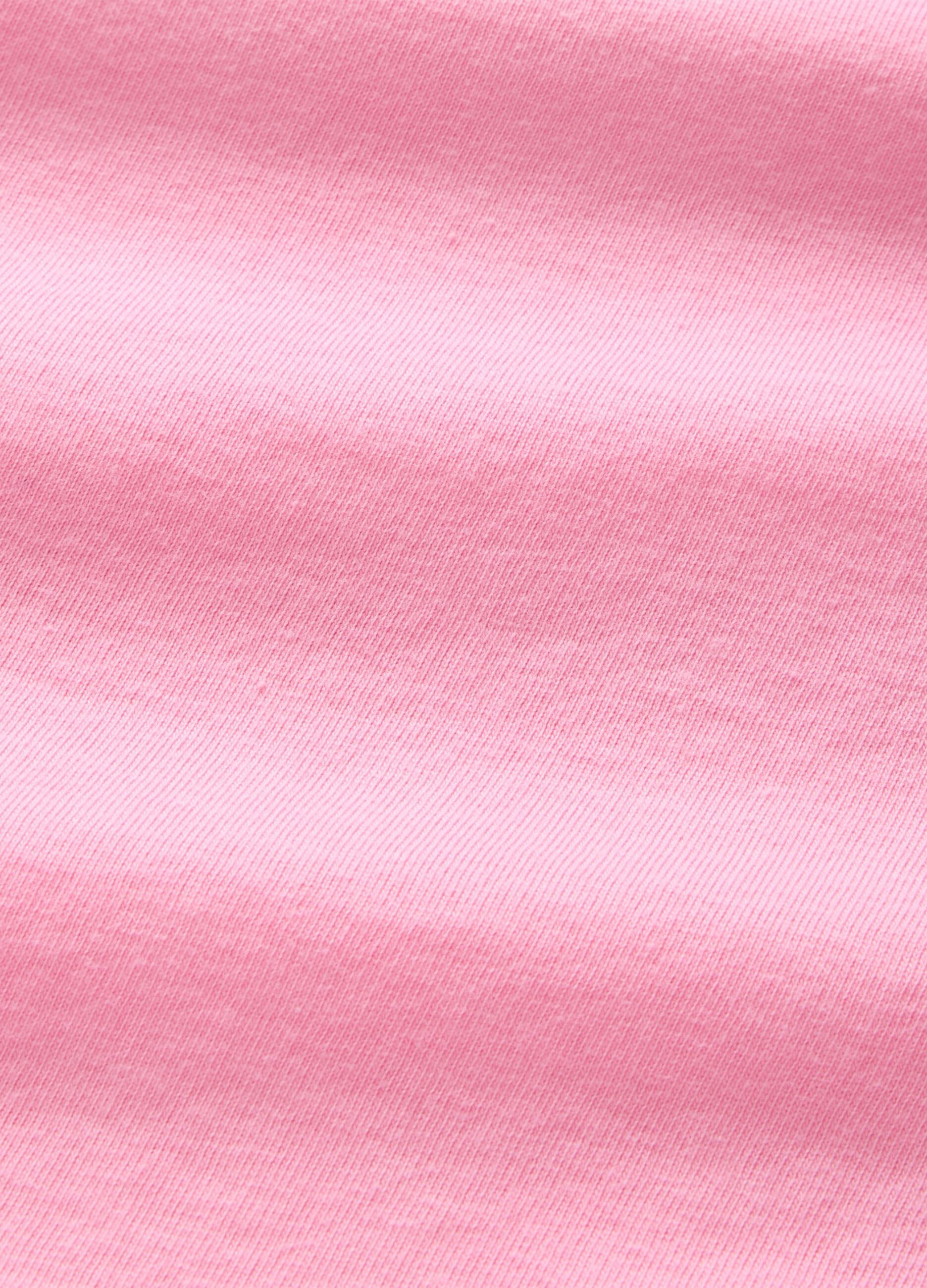 T-shirt rosa in cotone_3