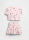 Set Minnie Disney in puro cotone con t-shirt e gonna_2