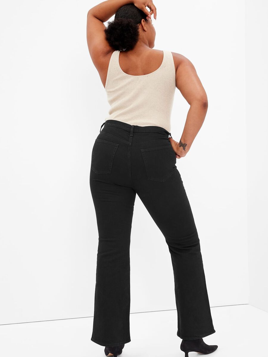 High-waist flare fit jeans Woman_3