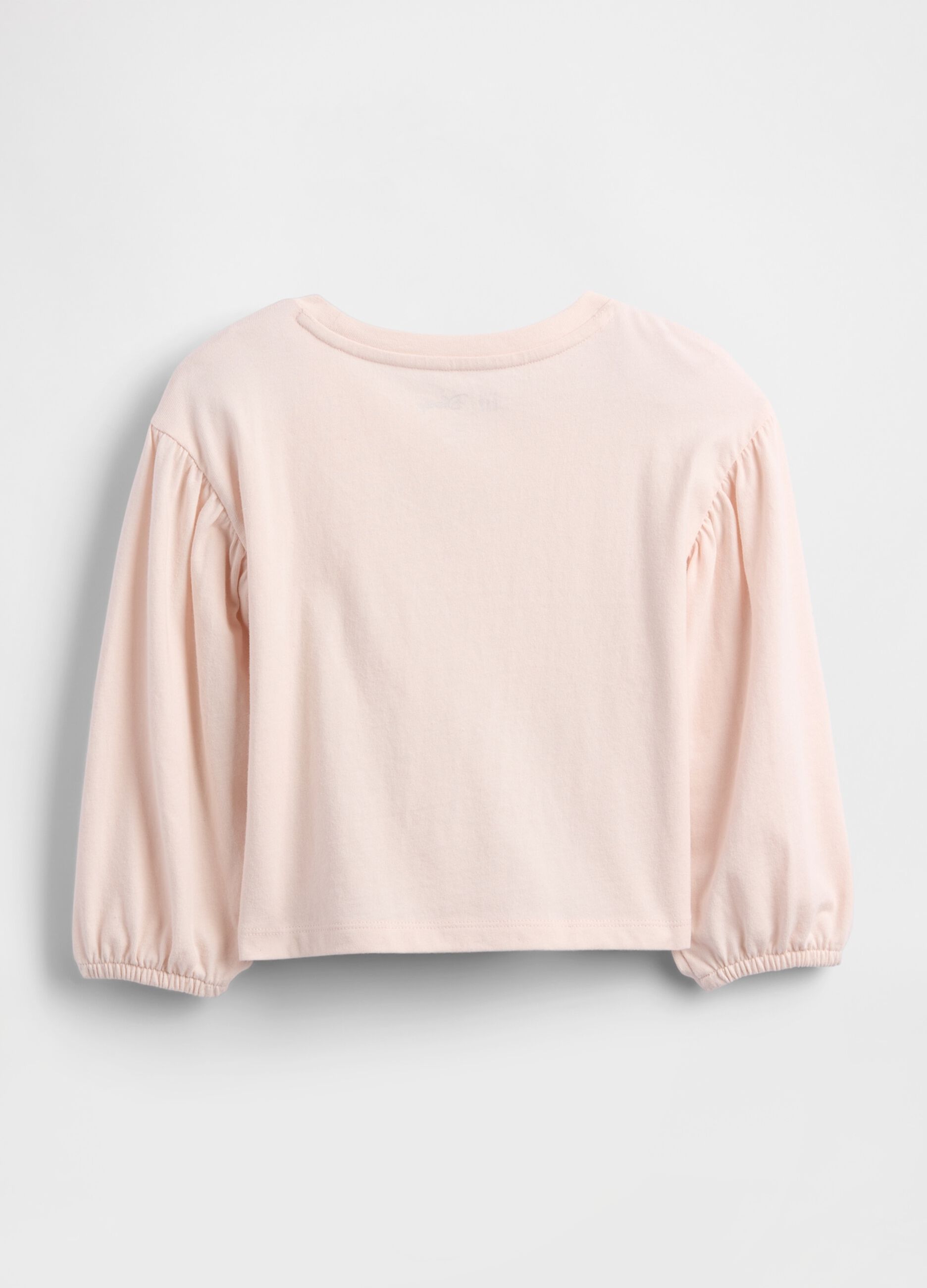 Maglietta rosa a maniche lunghe con stampa principessa