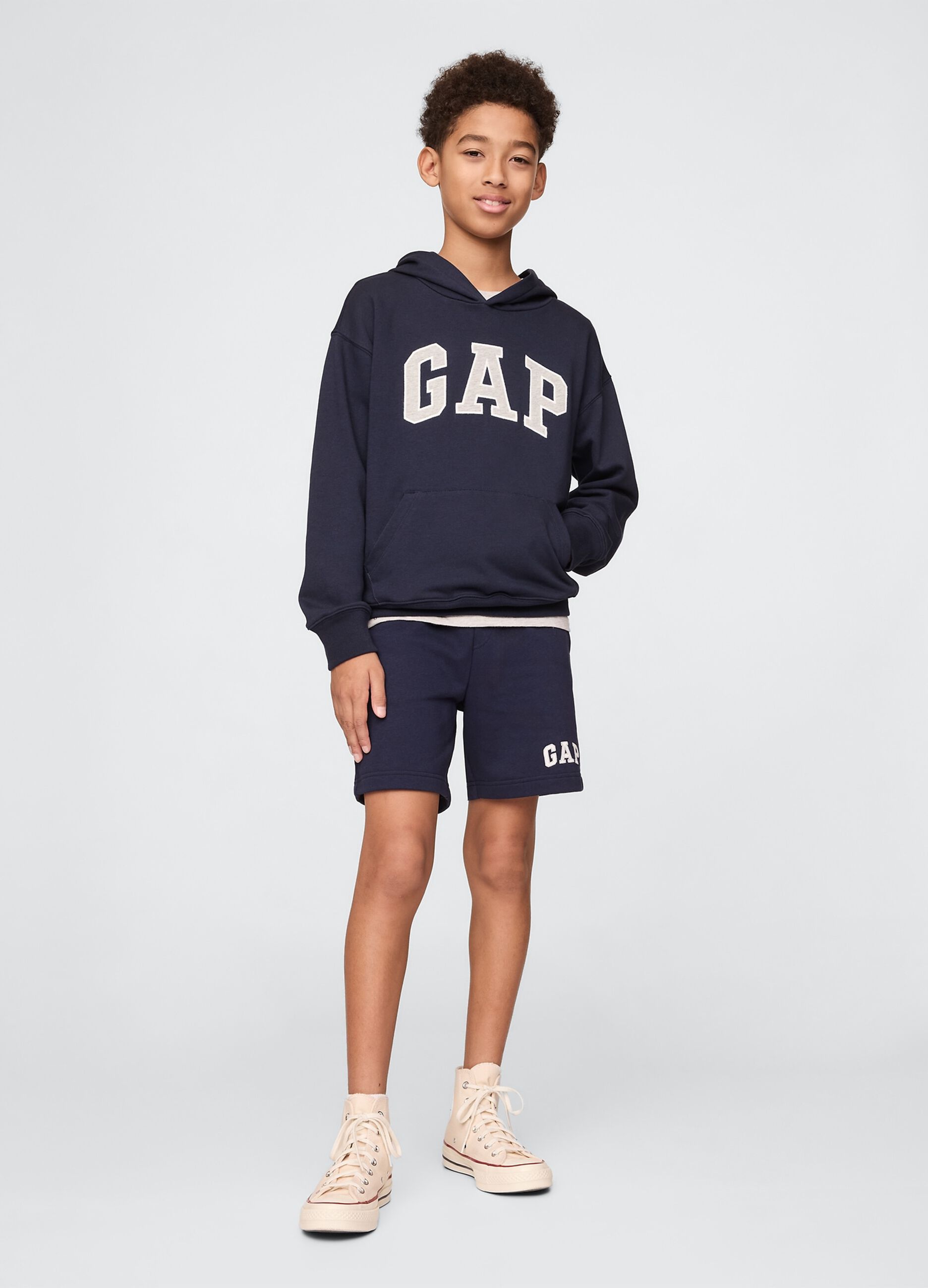 Shorts blu navy in misto cotone e poliestere GAP Kids