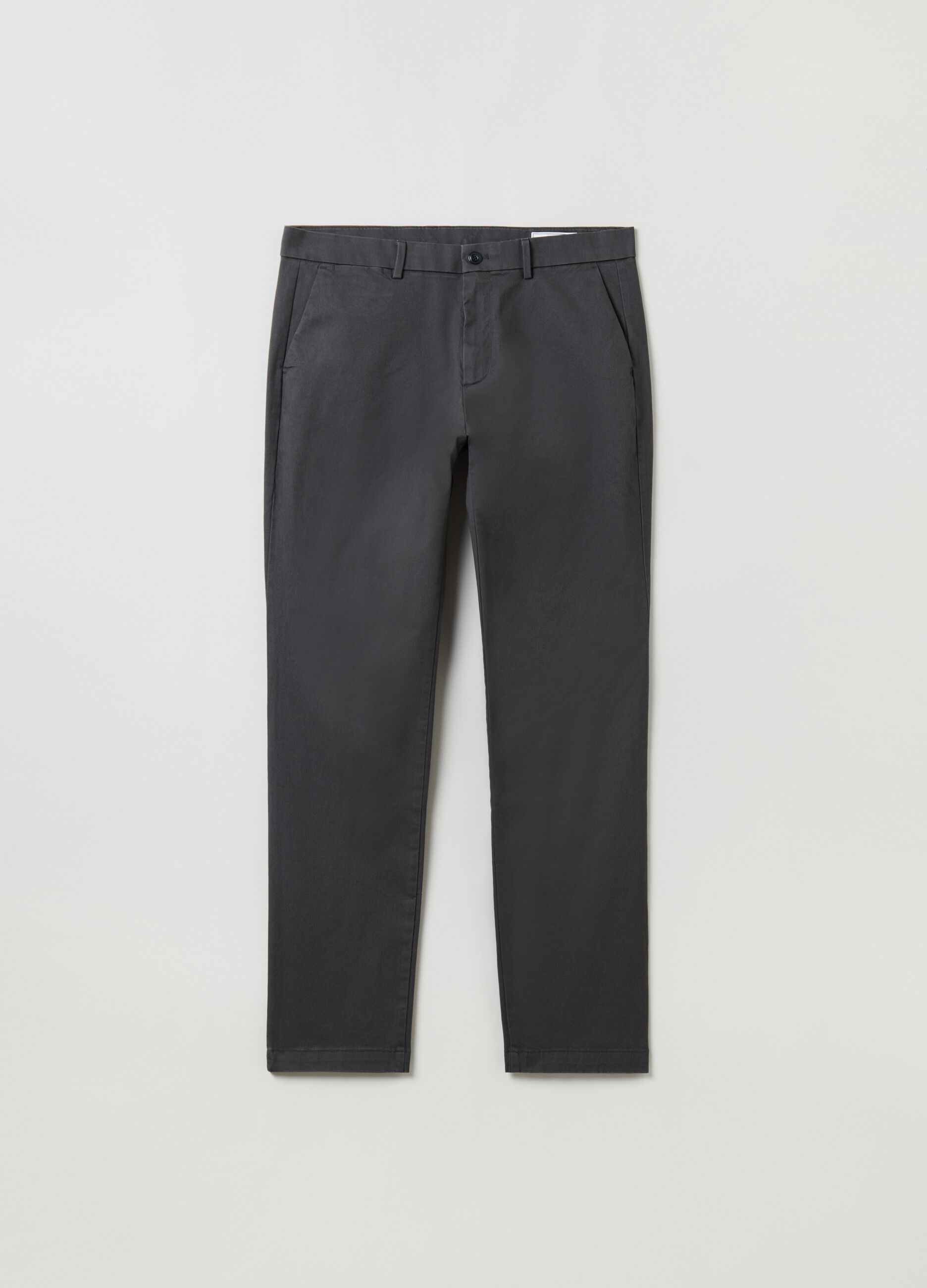 Pantaloni skinny fit in cotone stretch_1