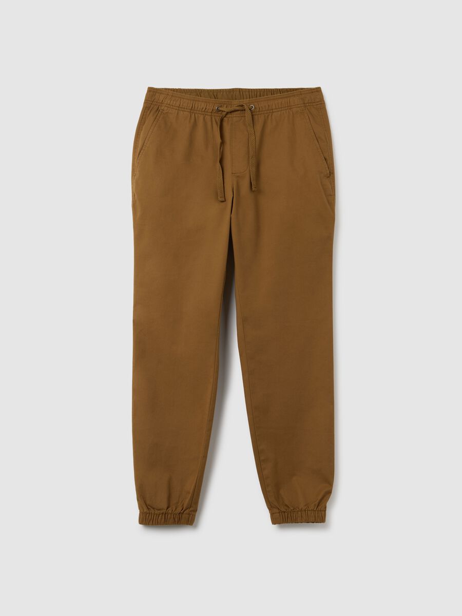 Joggers in tela con coulisse Uomo_1