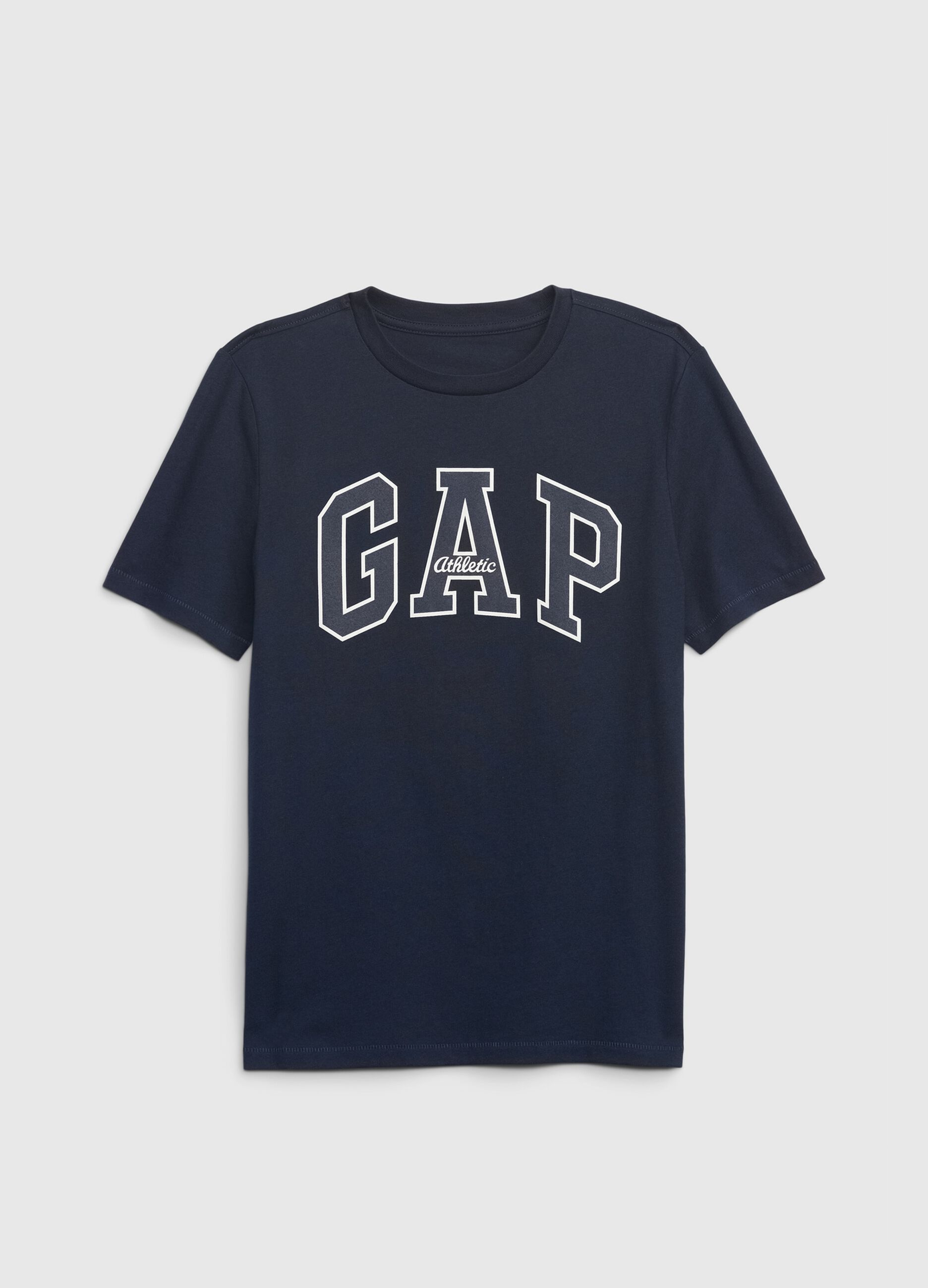 T-shirt with round neck and logo print