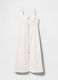 Abito lungo bianco con zip frontale_6