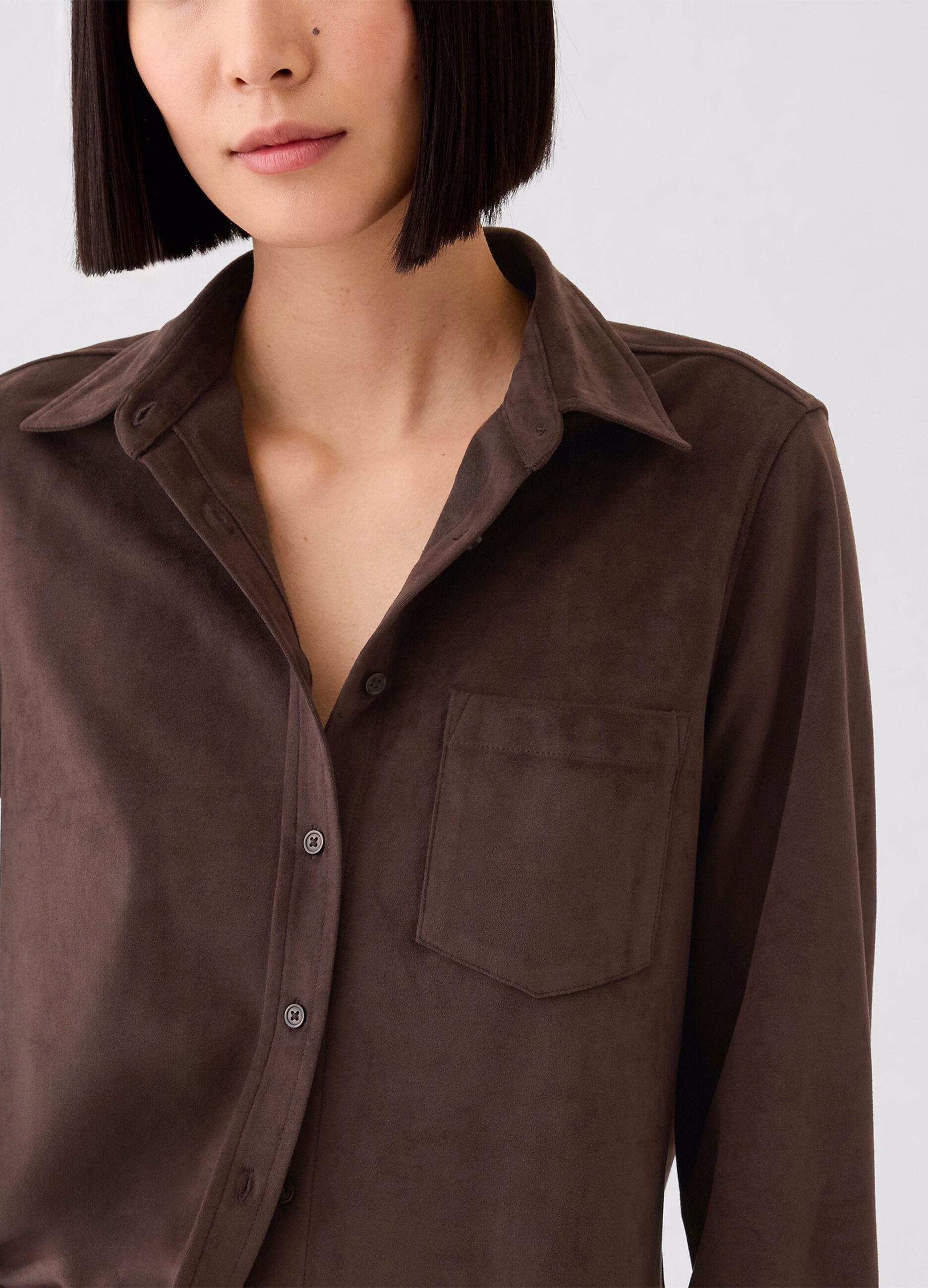 Camicia scamosciata con tasca_3