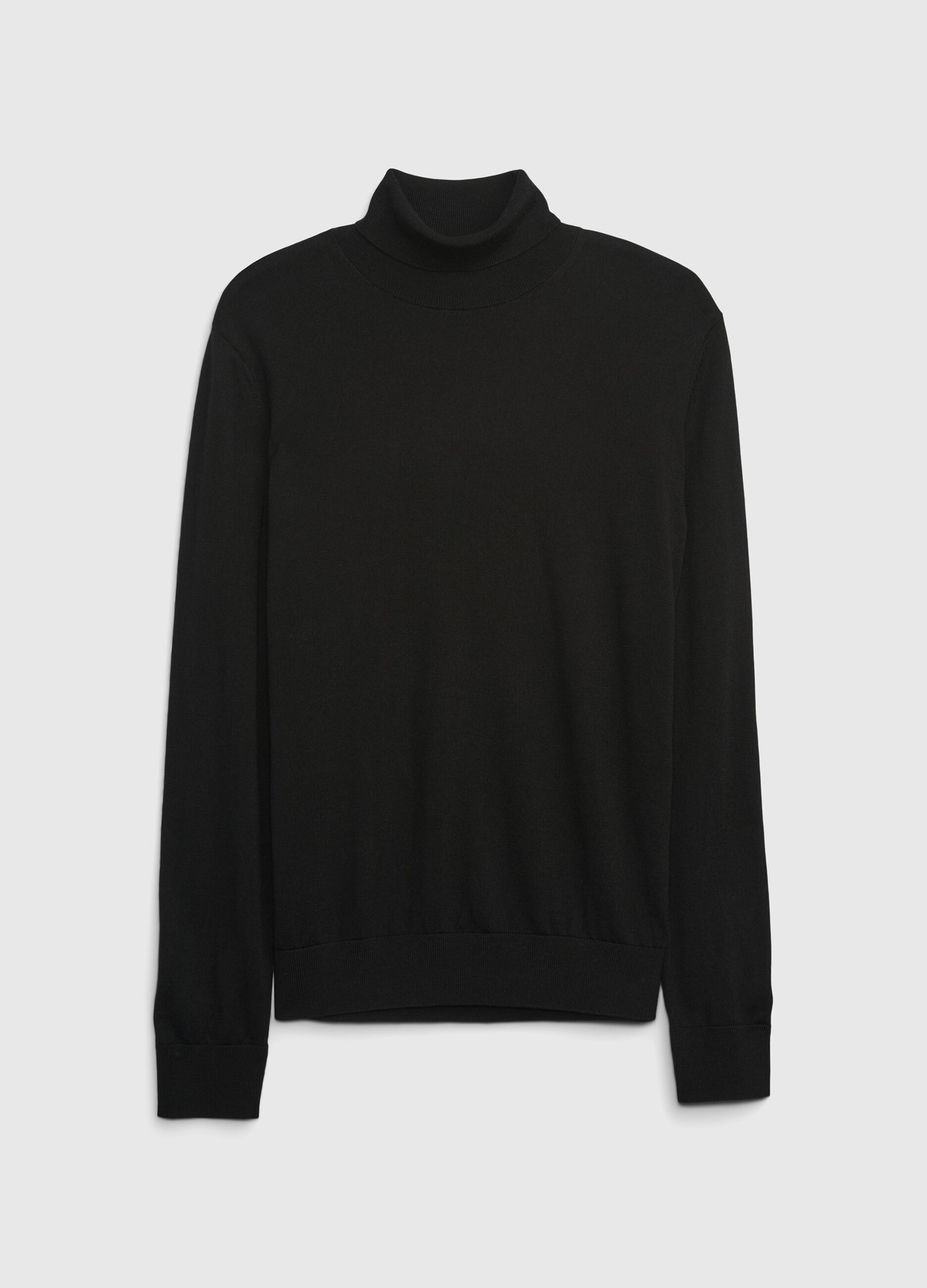 Pullover in lana merino a collo alto_2