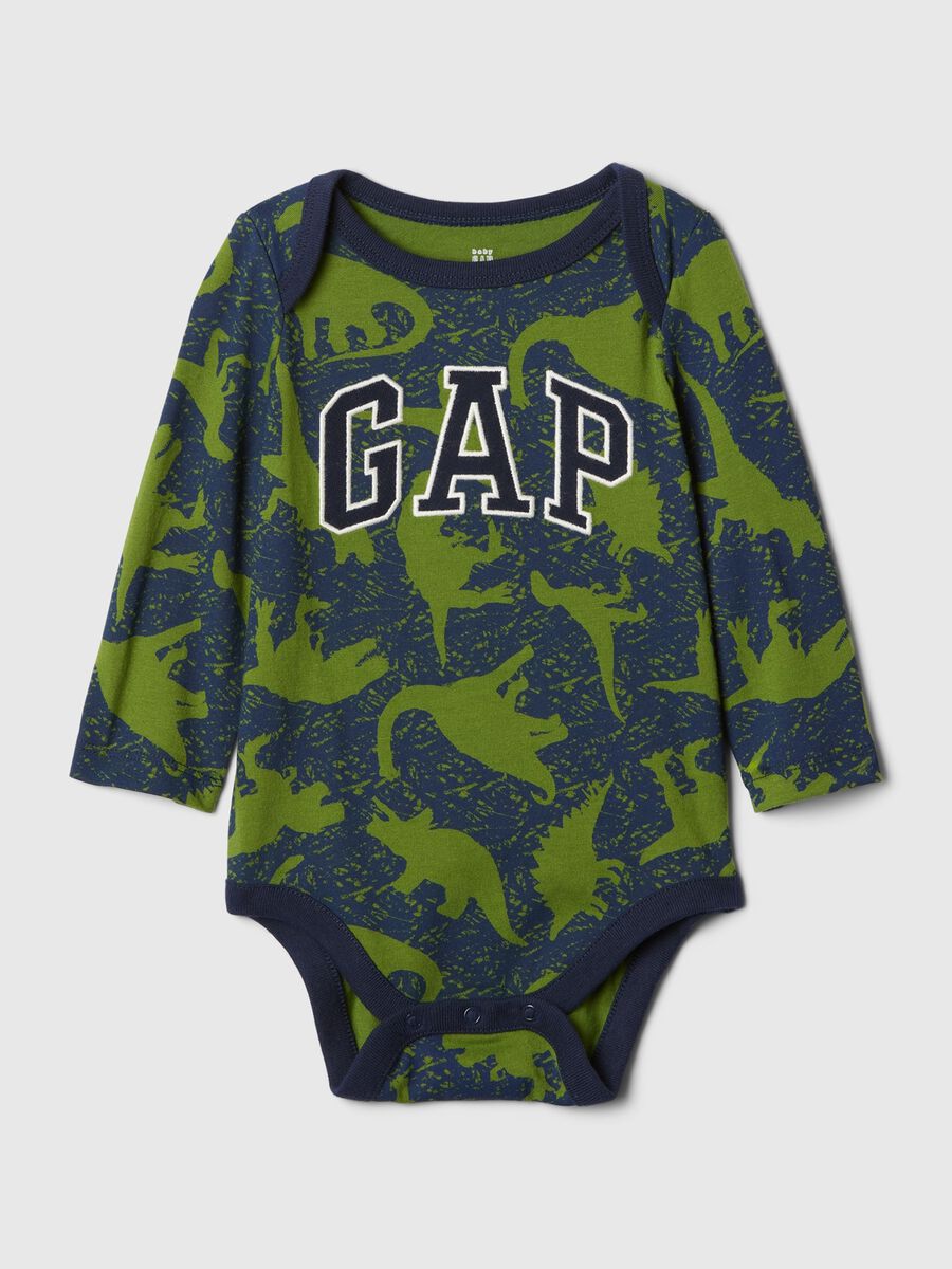 Long-sleeved bodysuit in cotton Newborn Boy_0
