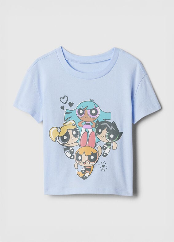 Maglietta azzurra con stampa Powerpuff Girls